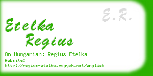 etelka regius business card